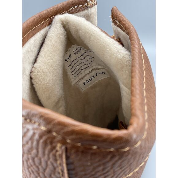 NEW JBU Women’s Maplewood Waterproof Lace Up Rain Boots Navy/Tan Size 11M - Picture 5 of 11